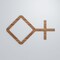 Ekena Millwork Large Cameron Decorative Fretwork Wood Wall Panels, Walnut, 39 "W x 23 3/8"H x 3/8"T WALW24X24X0375CAMWA - alternate 2